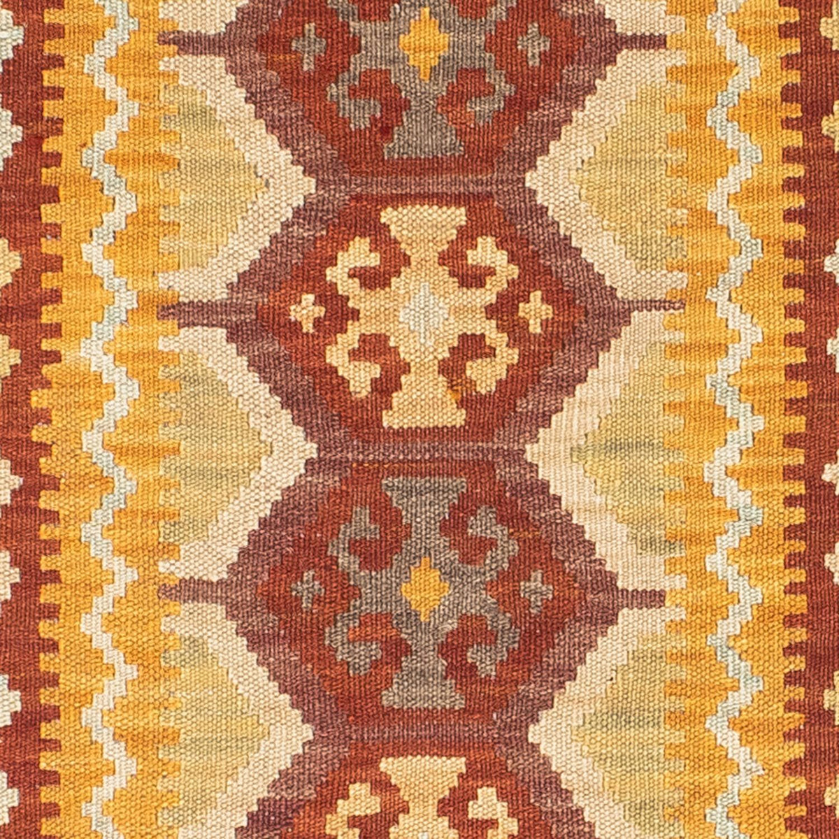 Løber Kelim-tæppe - orientalsk - 195 x 65 cm - rust