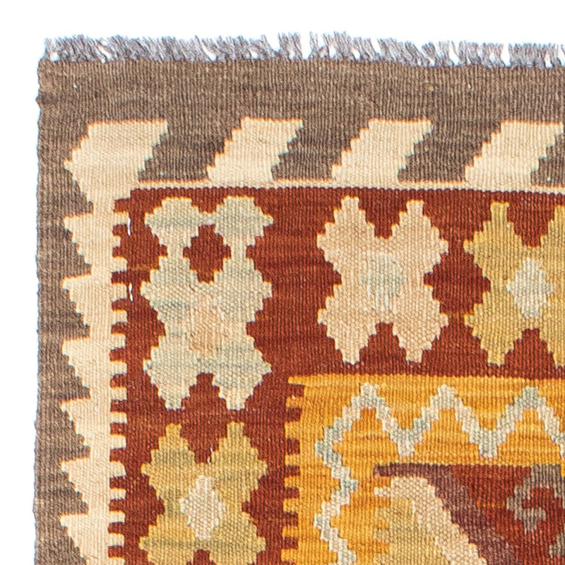 Løber Kelim-tæppe - orientalsk - 195 x 65 cm - rust