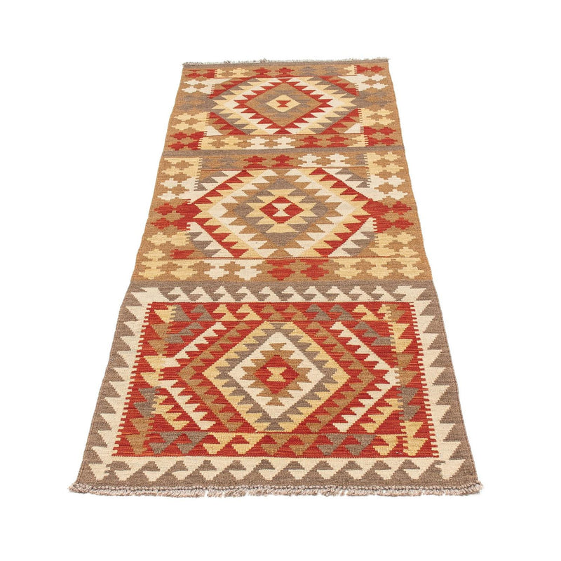 Løber Kelim Carpet - Splash - 193 x 68 cm - flerfarvet