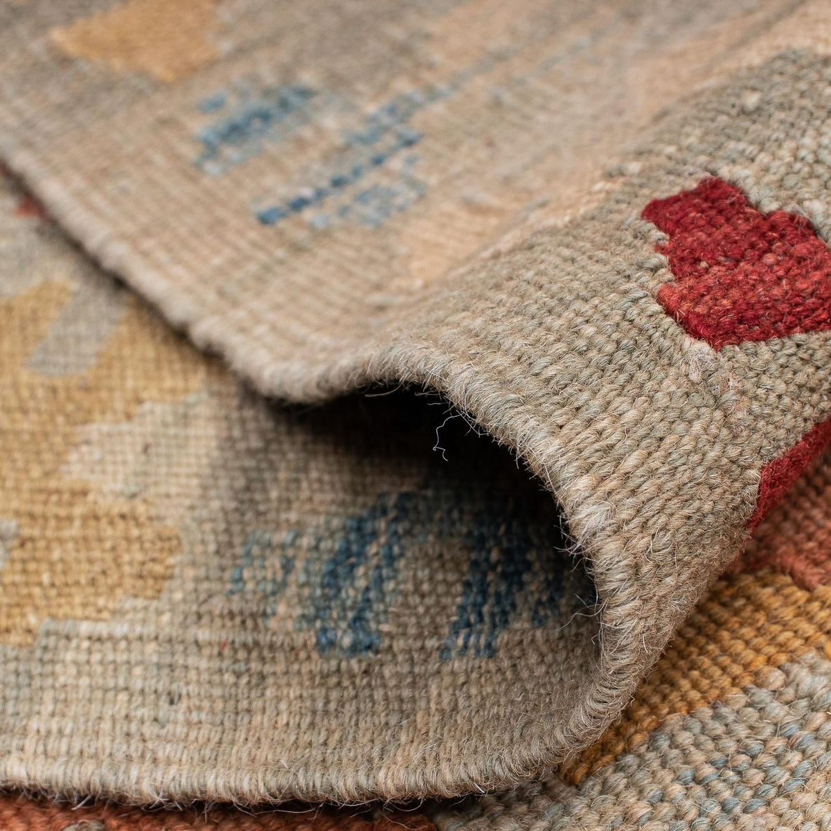 Løber Kelim Carpet - Splash - 199 x 64 cm - flerfarvet