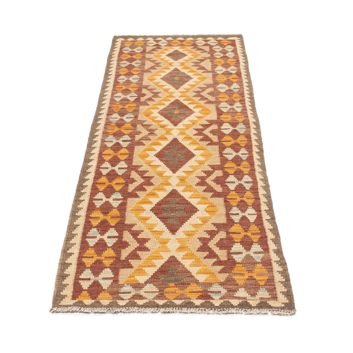 Løber Kelim-tæppe - orientalsk - 194 x 63 cm - beige