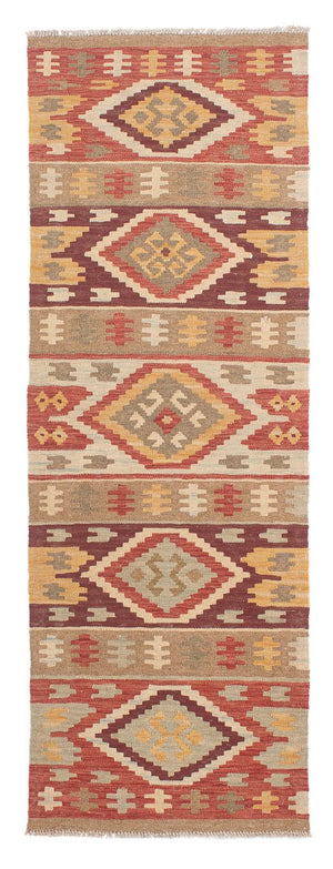 Løber Kelim Carpet - Splash - 205 x 64 cm - flerfarvet