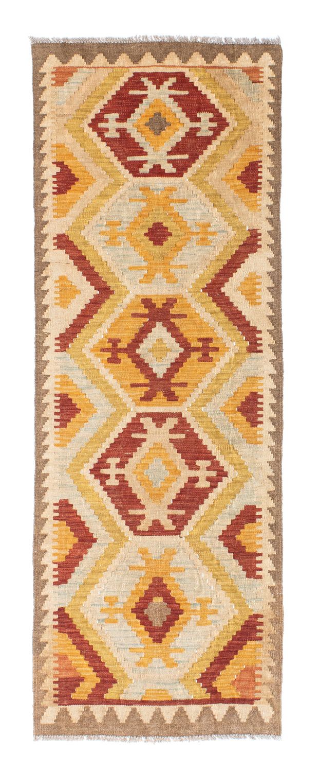 Løber Kelim-tæppe - orientalsk - 197 x 70 cm - beige