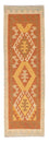 Løber Kelim Carpet - Splash - 202 x 62 cm - rust