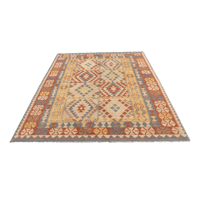 Kelim-tæppe - orientalsk - 205 x 152 cm - flerfarvet