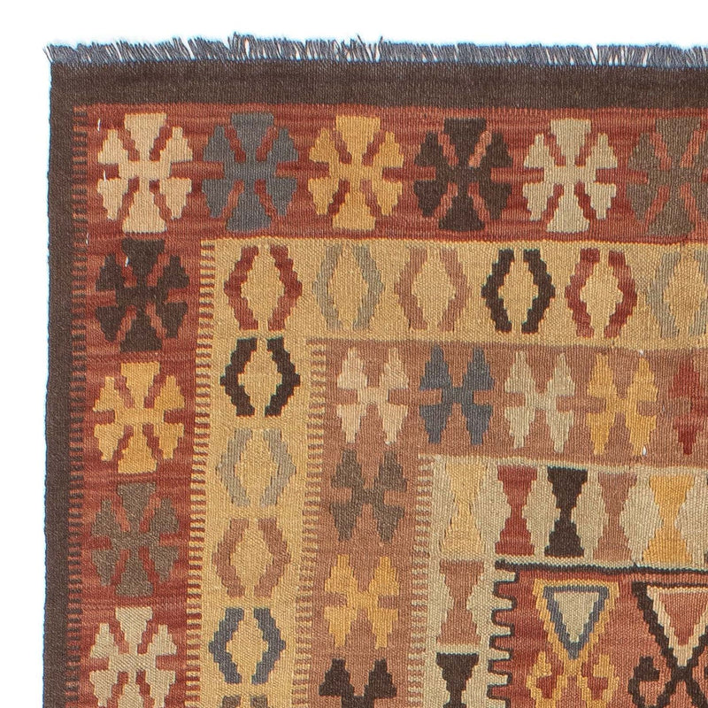 Kelim-tæppe - orientalsk - 204 x 130 cm - flerfarvet