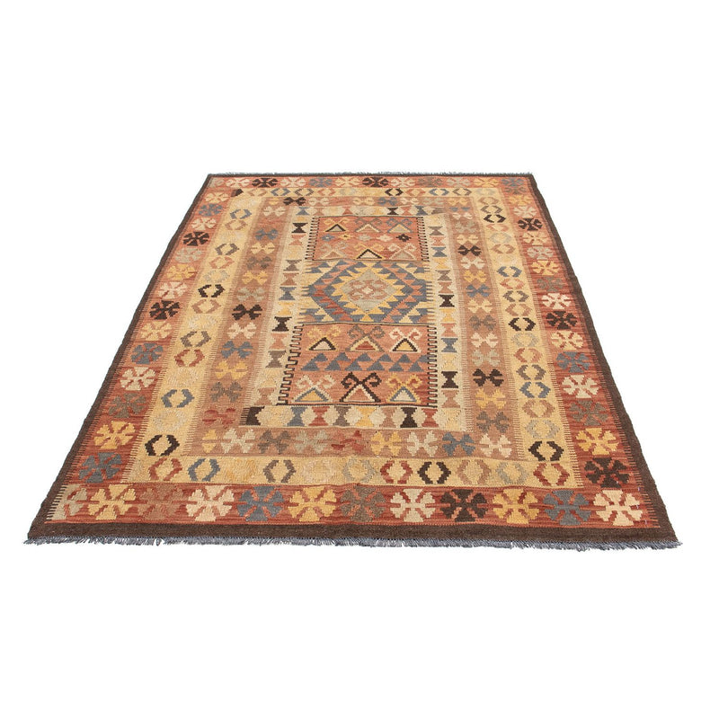 Kelim-tæppe - orientalsk - 204 x 130 cm - flerfarvet