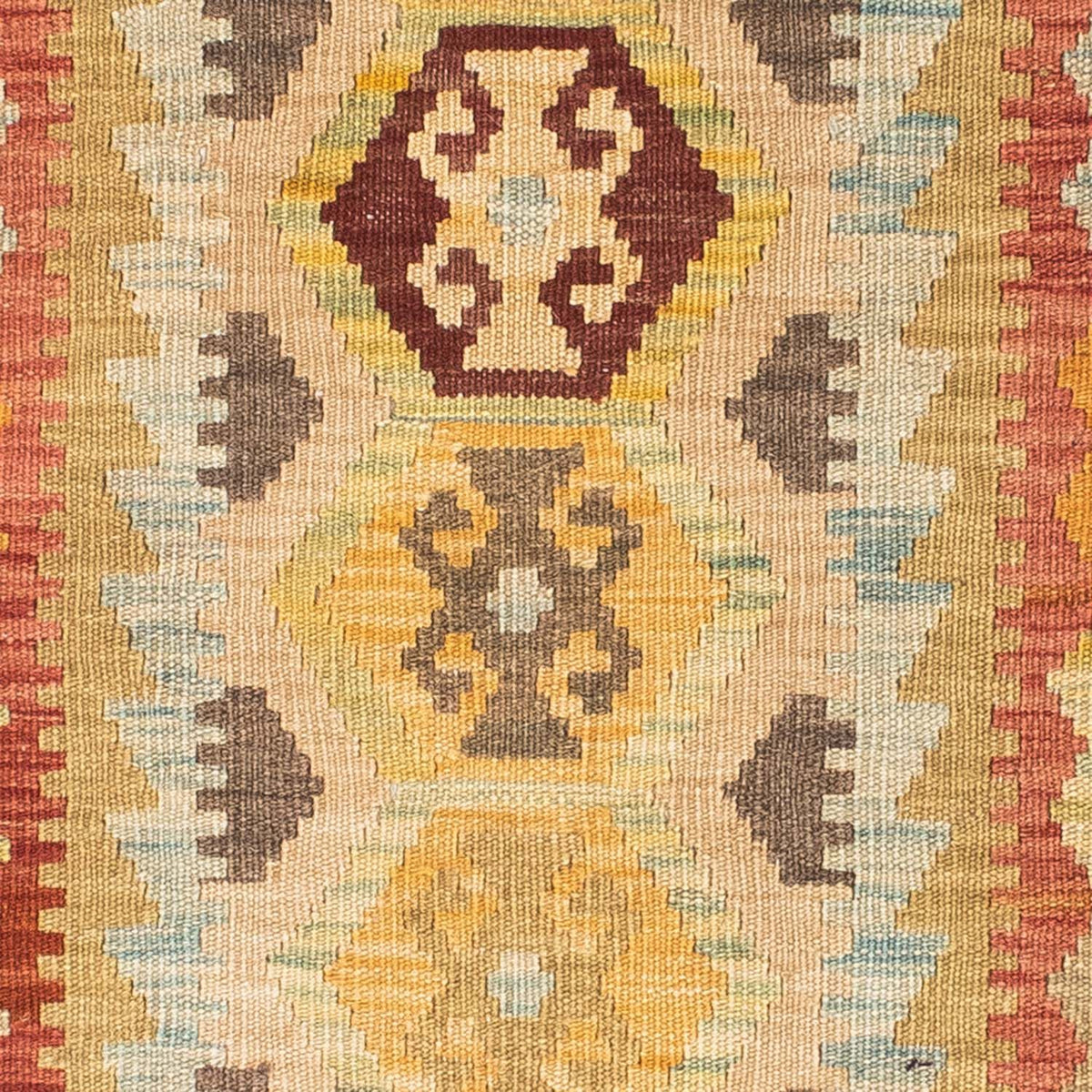Løber Kelim-tæppe - orientalsk - 195 x 74 cm - beige