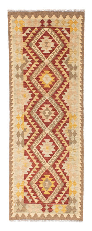 Løber Kelim-tæppe - orientalsk - 198 x 73 cm - beige