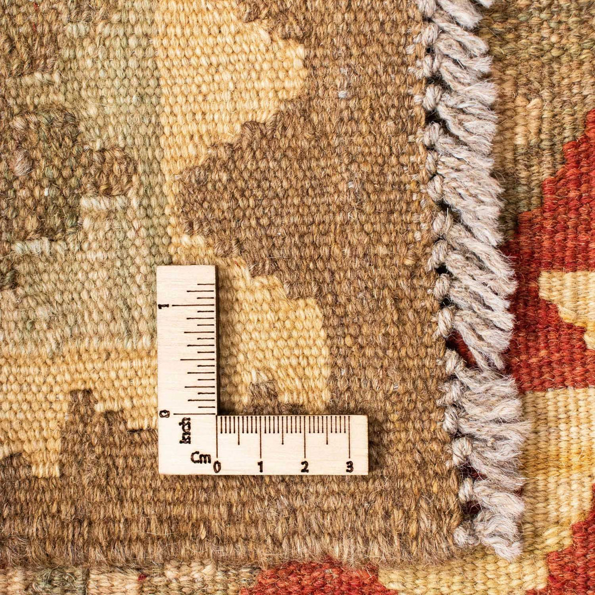 Løber Kelim-tæppe - orientalsk - 198 x 73 cm - beige