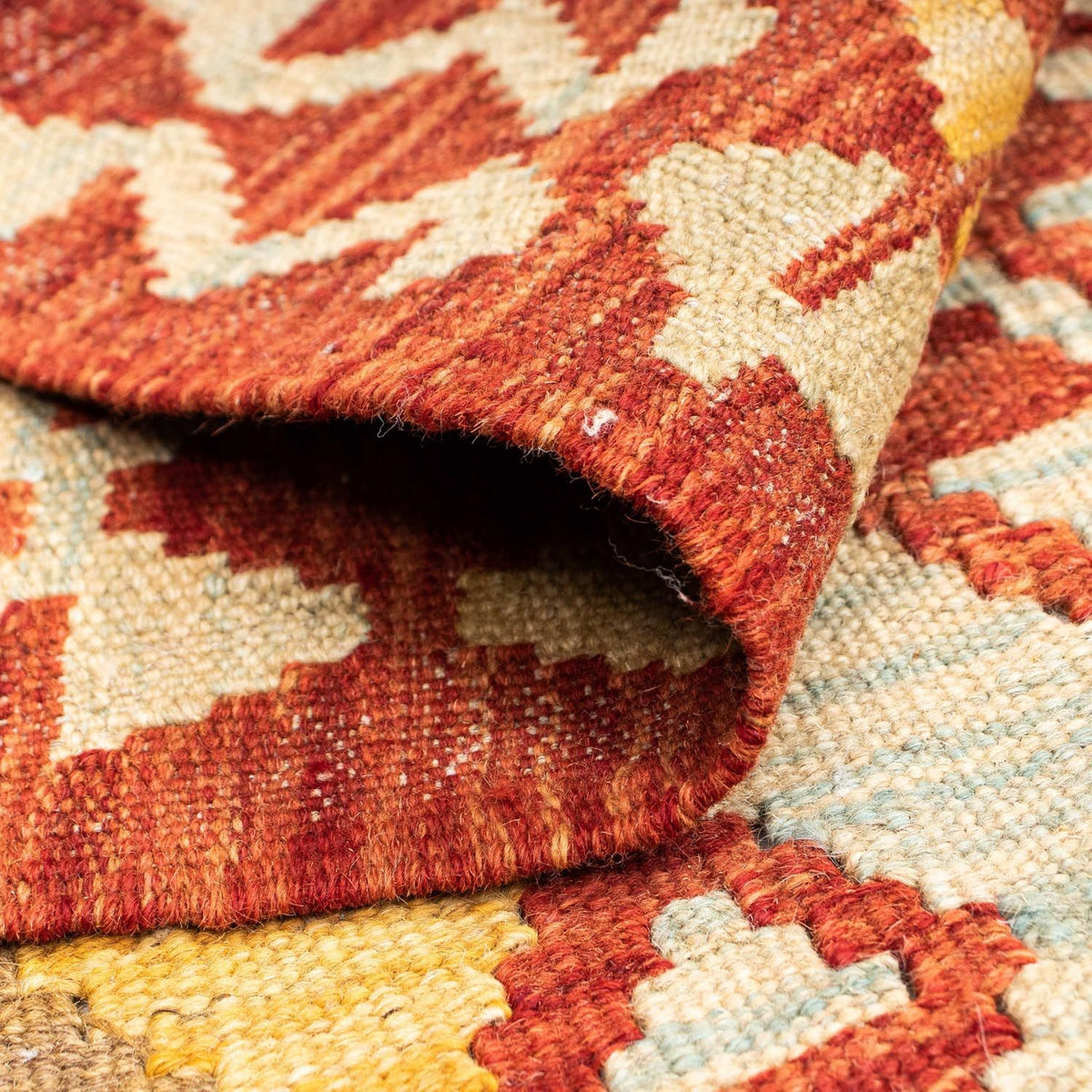 Løber Kelim-tæppe - orientalsk - 187 x 71 cm - rust