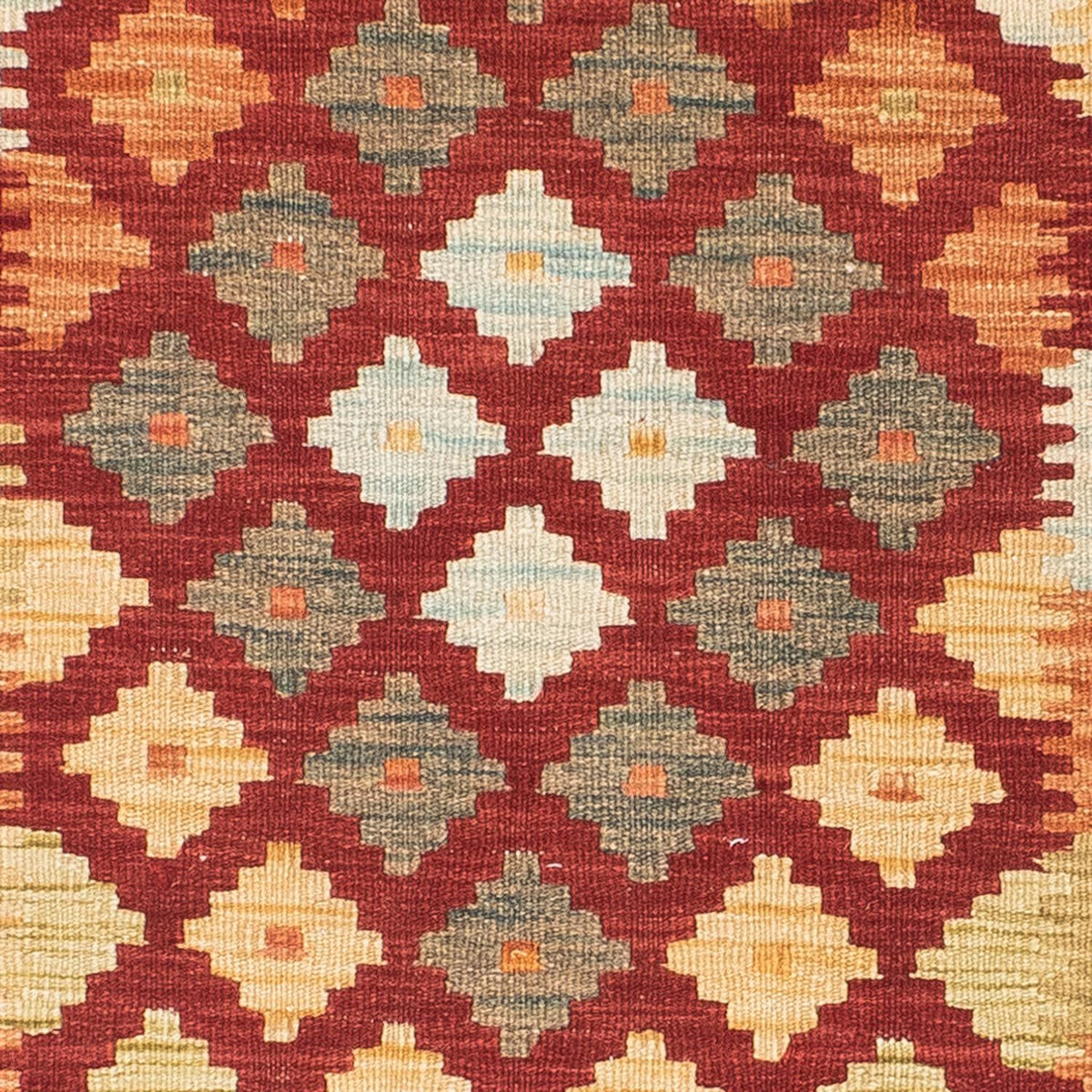 Løber Kelim-tæppe - orientalsk - 195 x 74 cm - rust