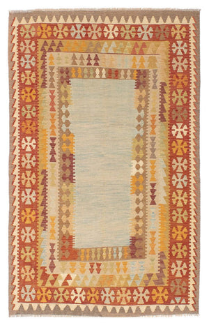 Kelim-tæppe - orientalsk - 192 x 143 cm - flerfarvet
