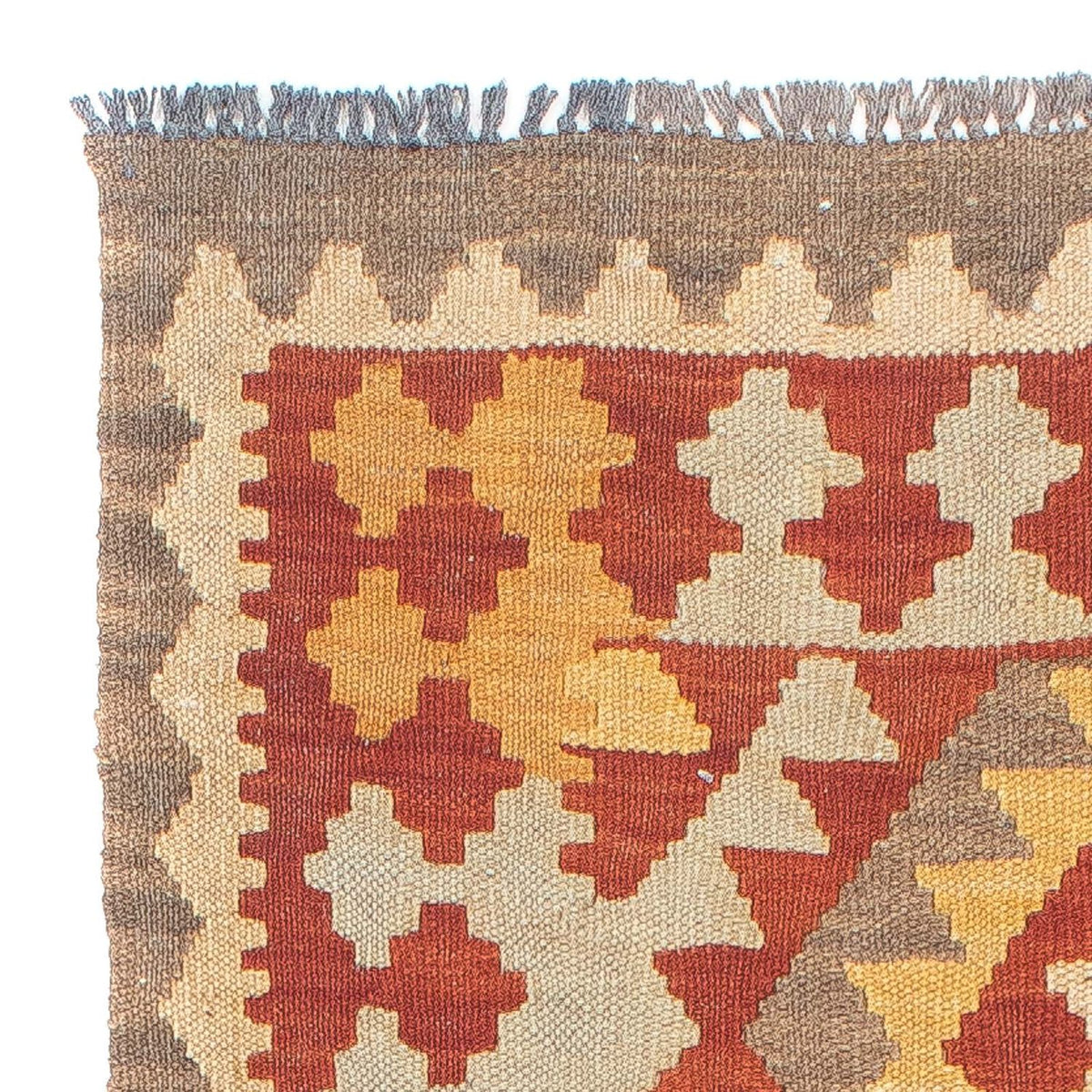 Løber Kelim Carpet - Splash - 206 x 66 cm - flerfarvet