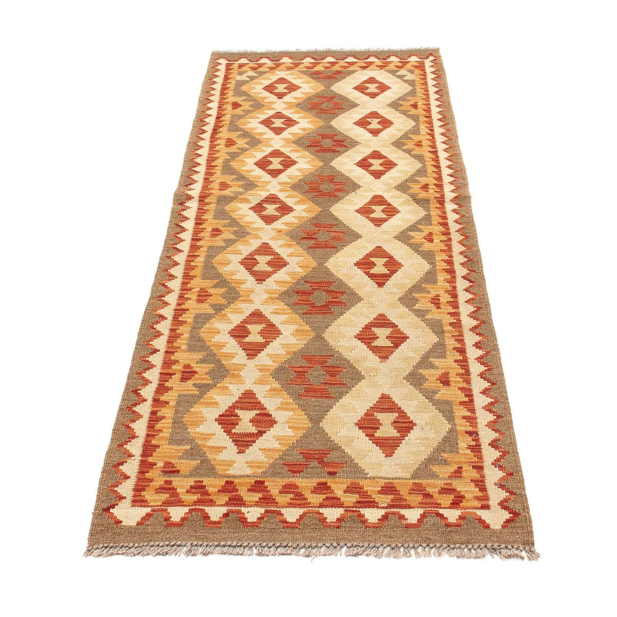 Løber Kelim Carpet - Splash - 193 x 66 cm - flerfarvet
