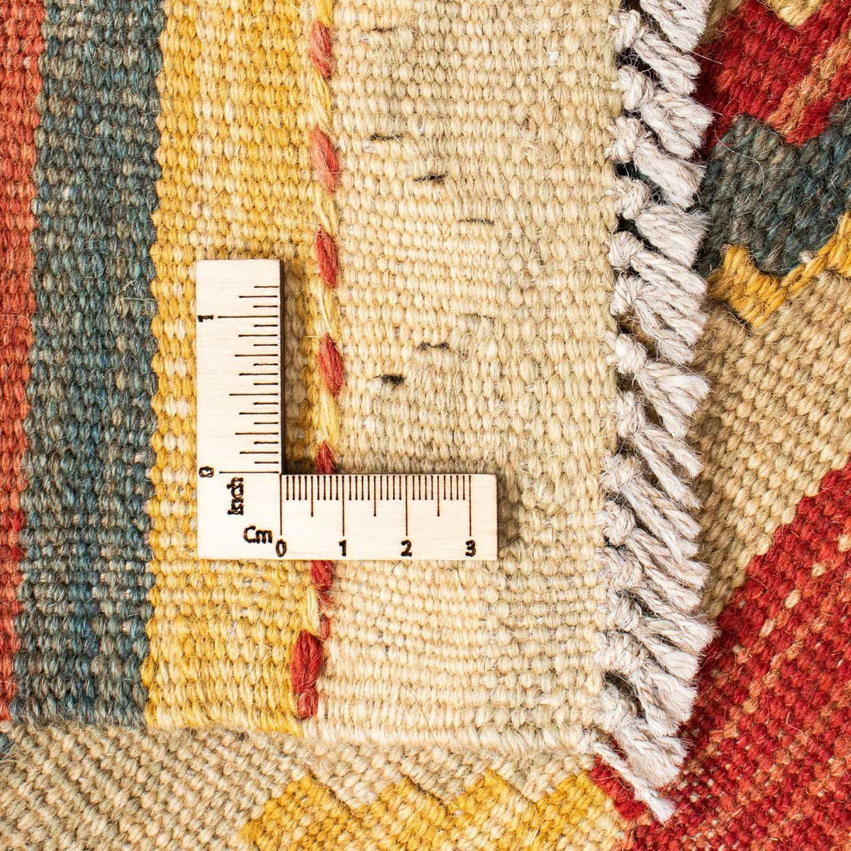 Løber Kelim-tæppe - orientalsk - 201 x 72 cm - flerfarvet
