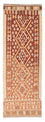 Løber Kelim-tæppe - orientalsk - 202 x 74 cm - rød
