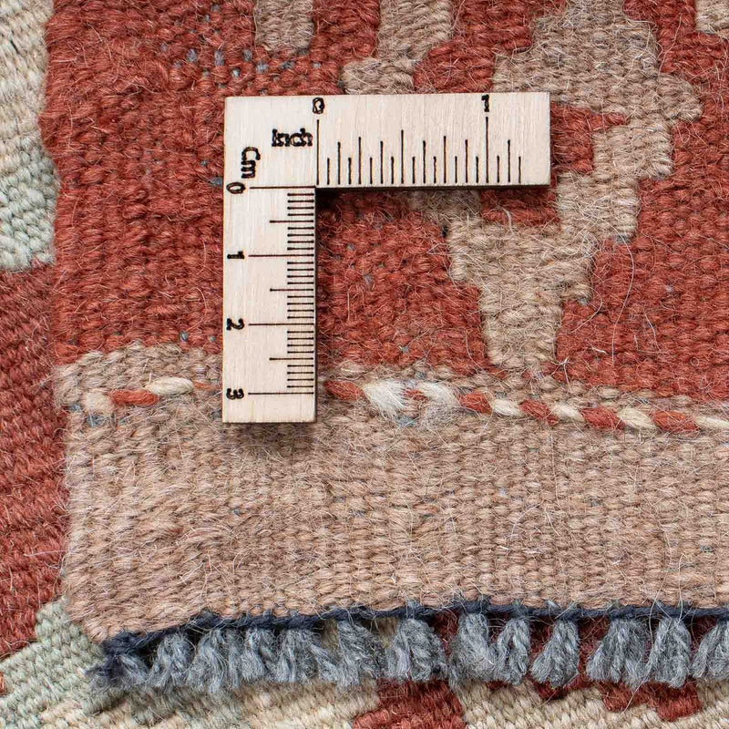 Løber Kelim Carpet - Splash - 203 x 69 cm - rust