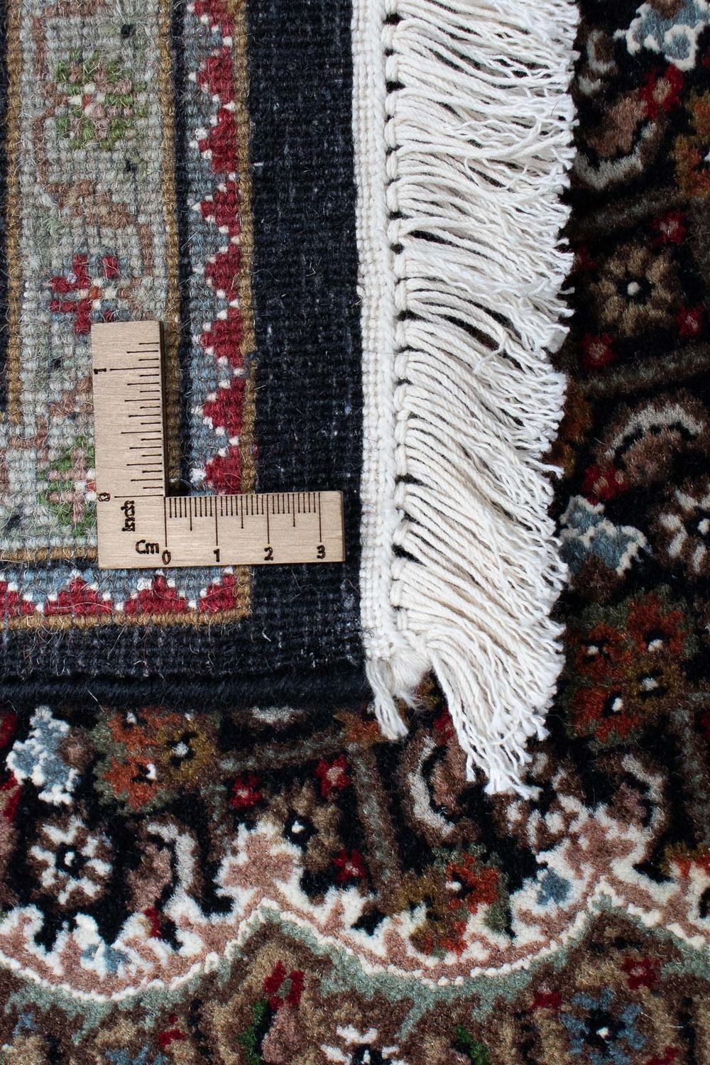 Persisk tæppe - Tabriz - 202 x 138 cm - mørkeblå