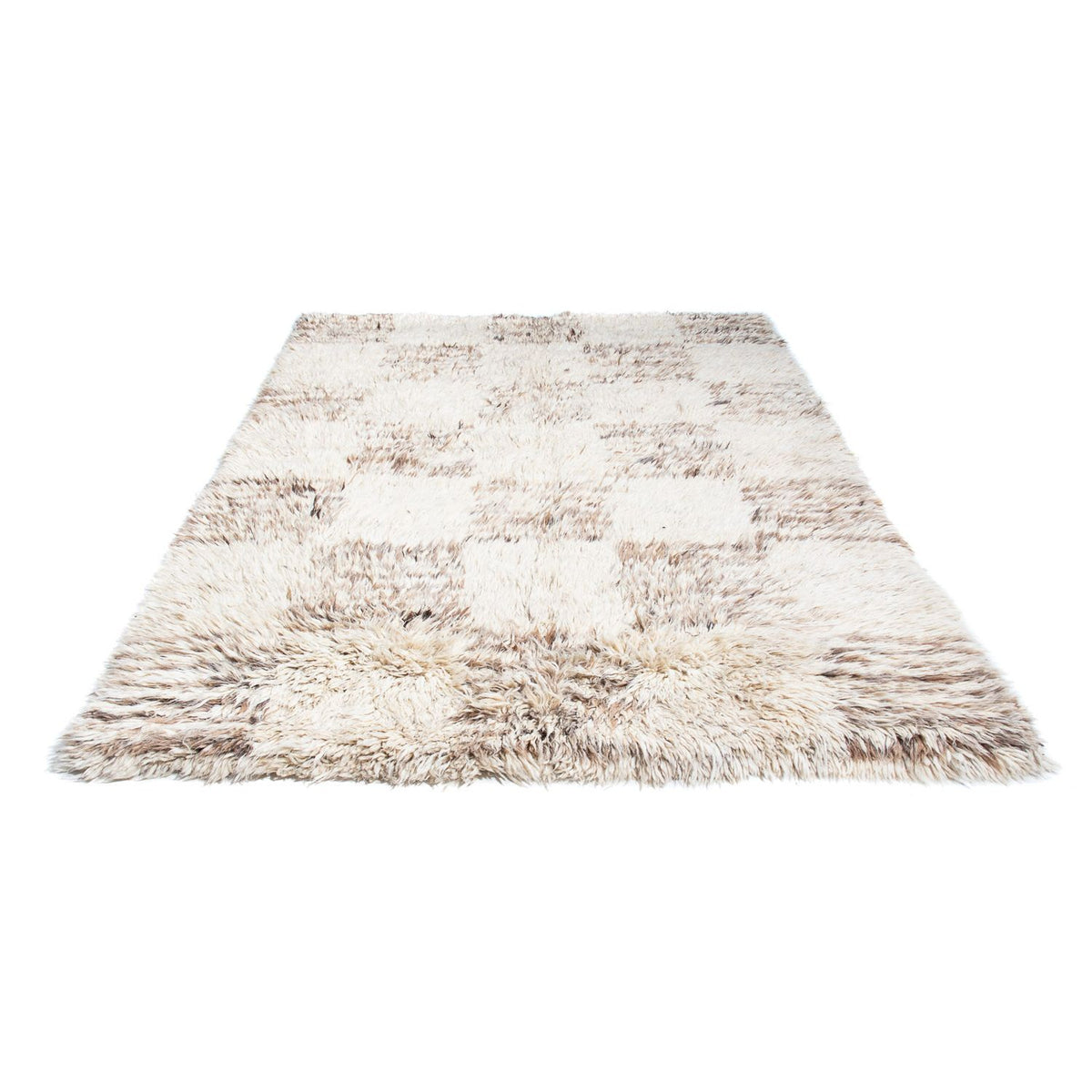Tæppe med høj pæl - 243 x 172 cm - beige