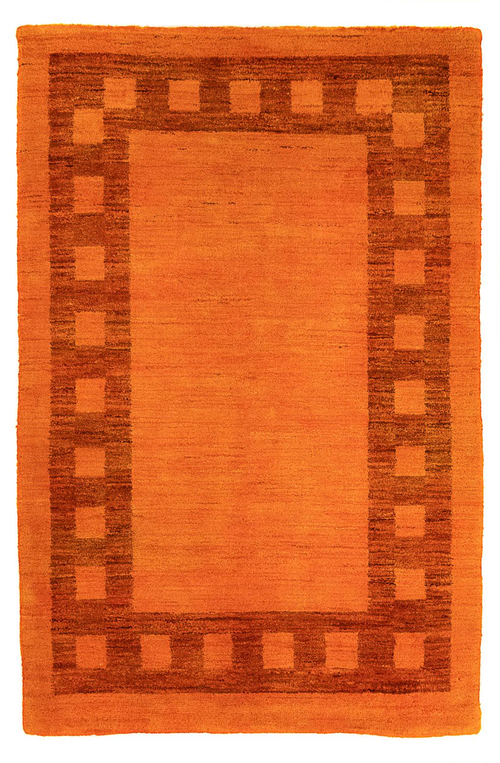 Gabbeh-tæppe - Indus - 123 x 79 cm - orange