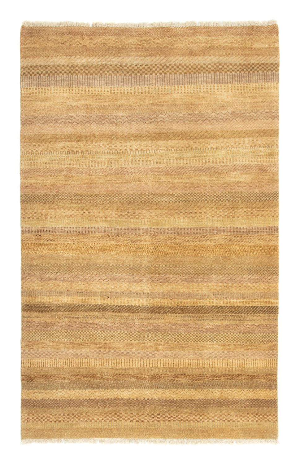 Gabbeh-tæppe - Indus - 192 x 124 cm - lys brun