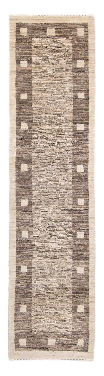 Løber Gabbeh-tæppe - Persisk - 300 x 74 cm - beige
