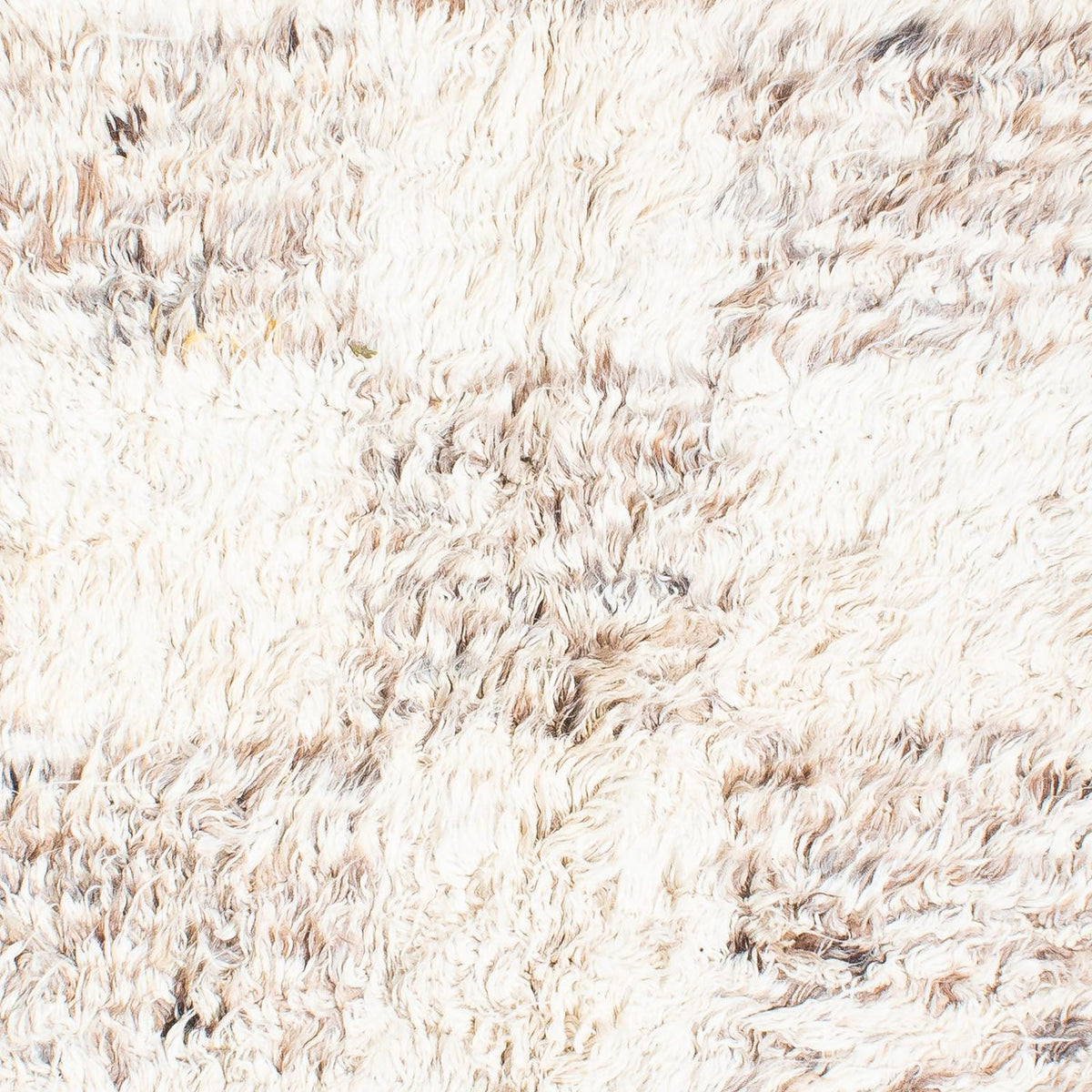 Tæppe med høj pæl - 252 x 172 cm - beige