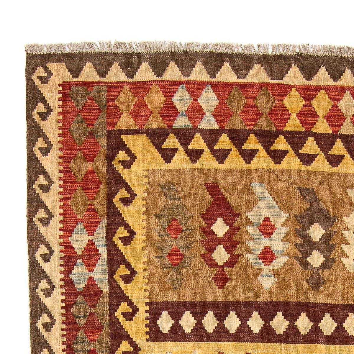 Kelim Carpet - Splash - 296 x 197 cm - flerfarvet