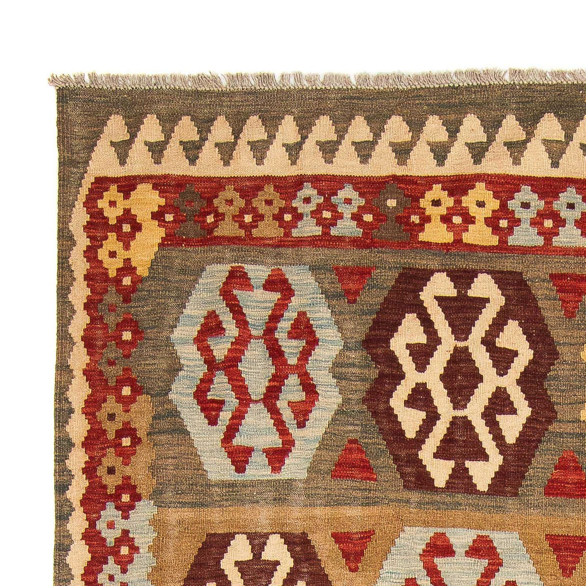 Kelim Carpet - Splash - 298 x 199 cm - flerfarvet