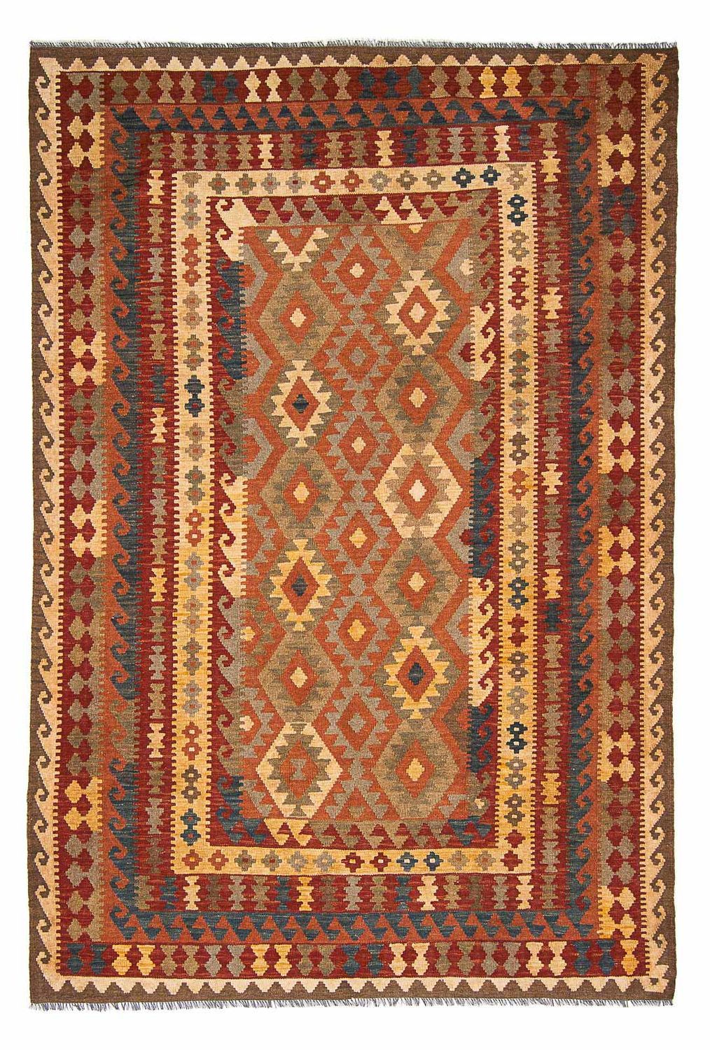 Kelim Carpet - Splash - 289 x 200 cm - flerfarvet