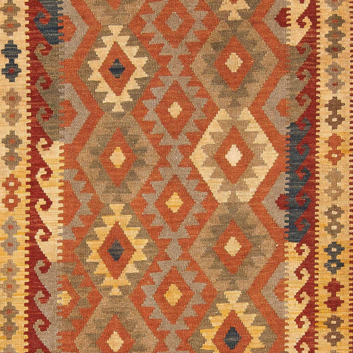 Kelim Carpet - Splash - 289 x 200 cm - flerfarvet