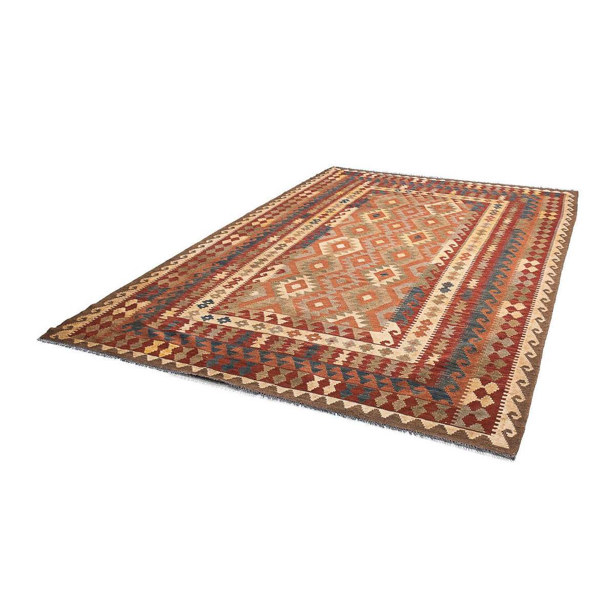 Kelim Carpet - Splash - 289 x 200 cm - flerfarvet