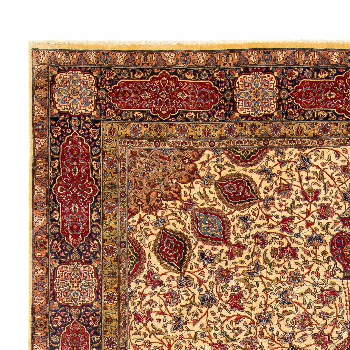 Persisk tæppe - Tabriz - Royal - 393 x 290 cm - lys brun