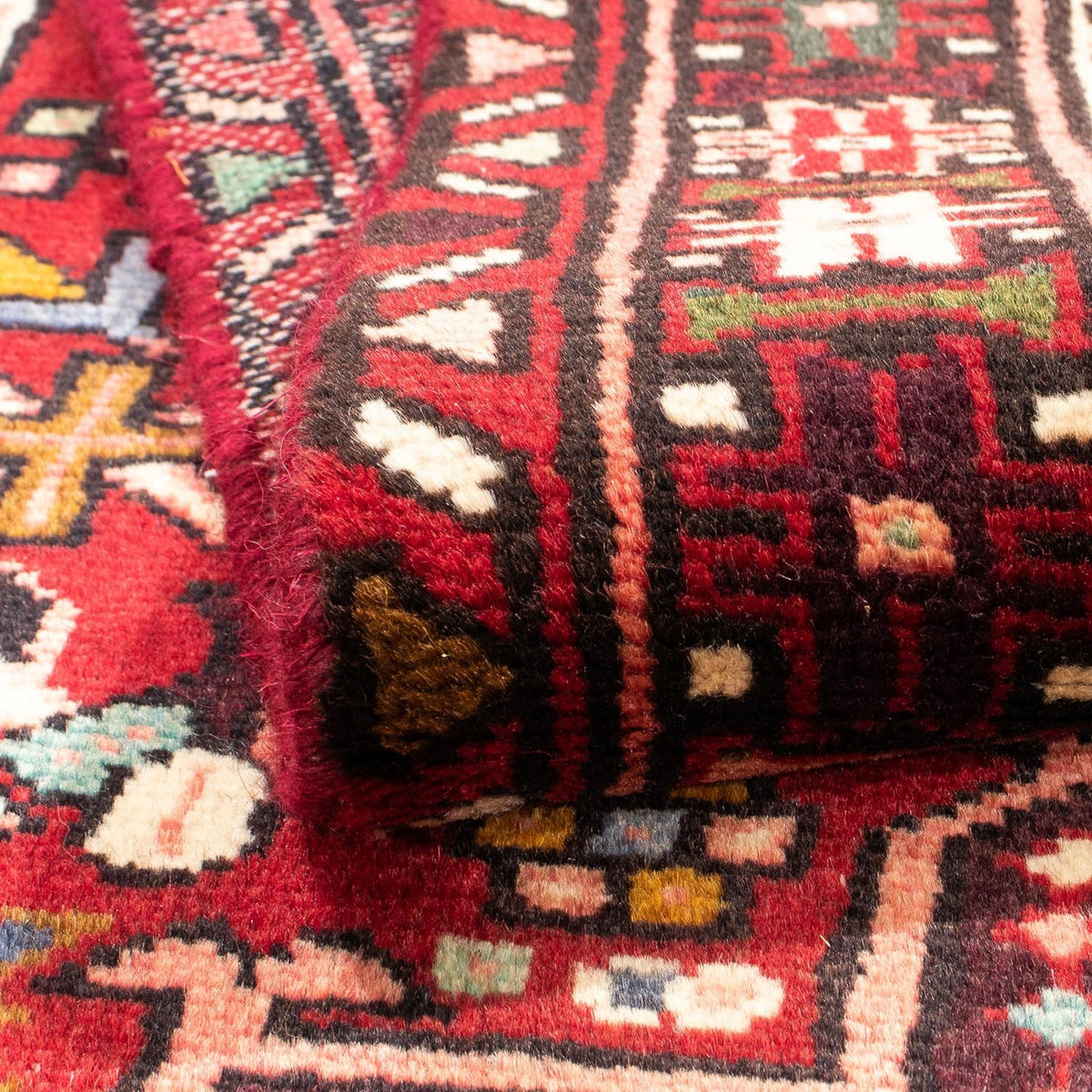 Løber Persisk tæppe - Nomadisk - 390 x 77 cm - rød