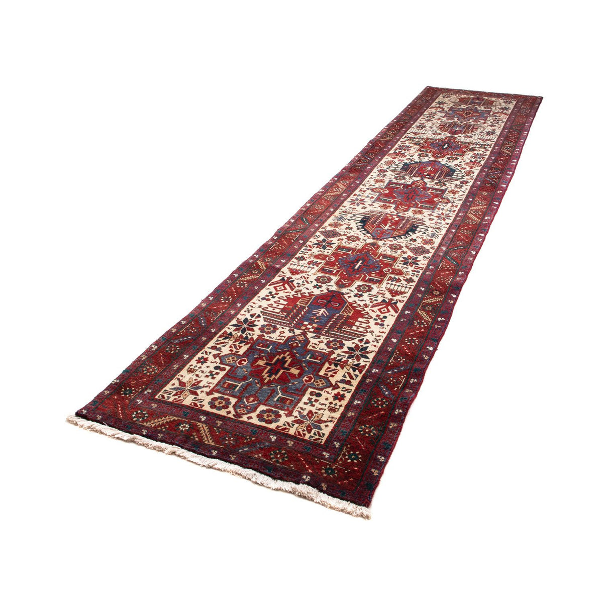 Løber Persisk tæppe - Nomadisk - 445 x 95 cm - beige
