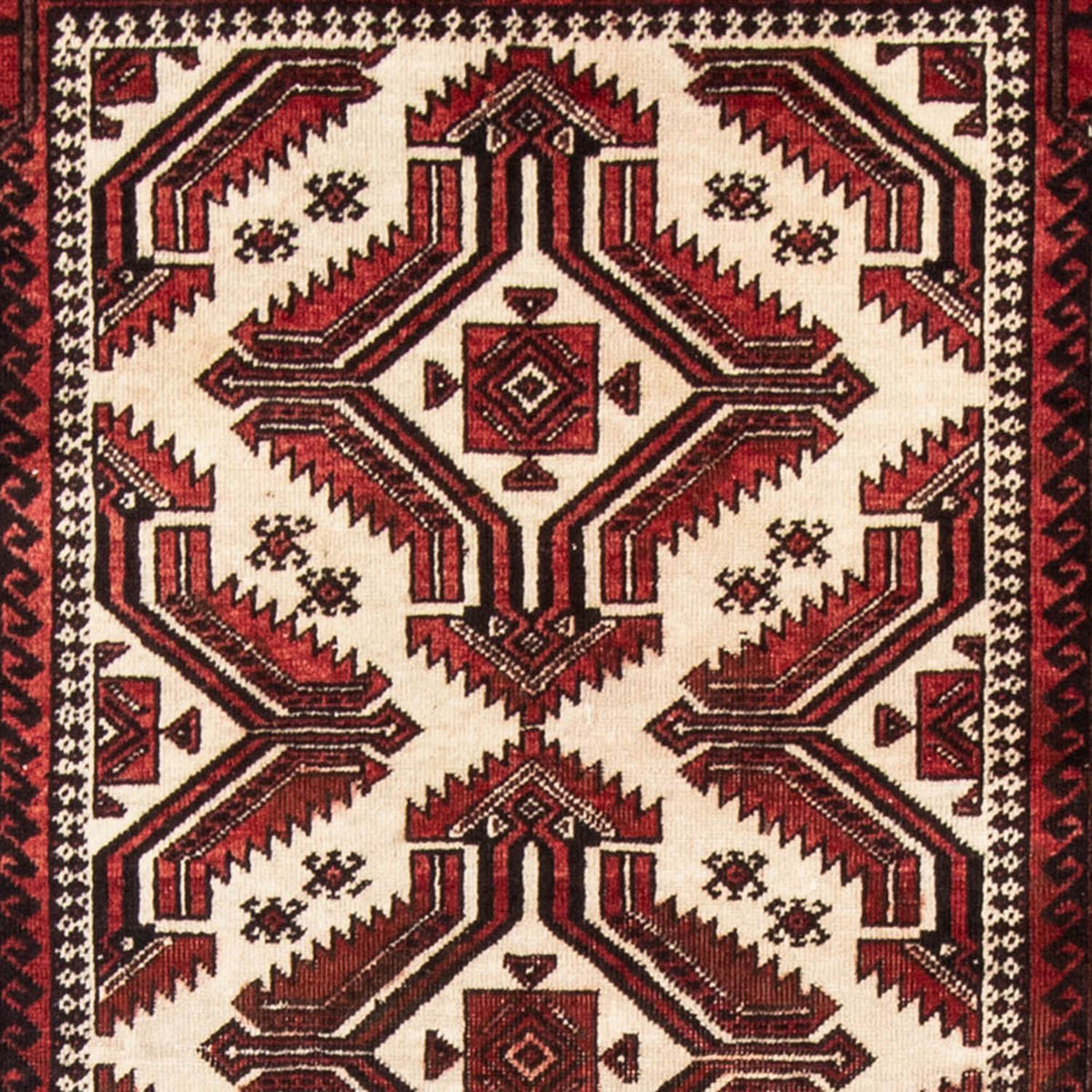 Løber Baluch-tæppe - 218 x 103 cm - rød