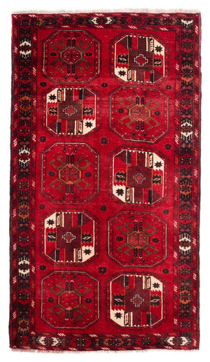 Baluch-tæppe - 190 x 106 cm - mørkerød