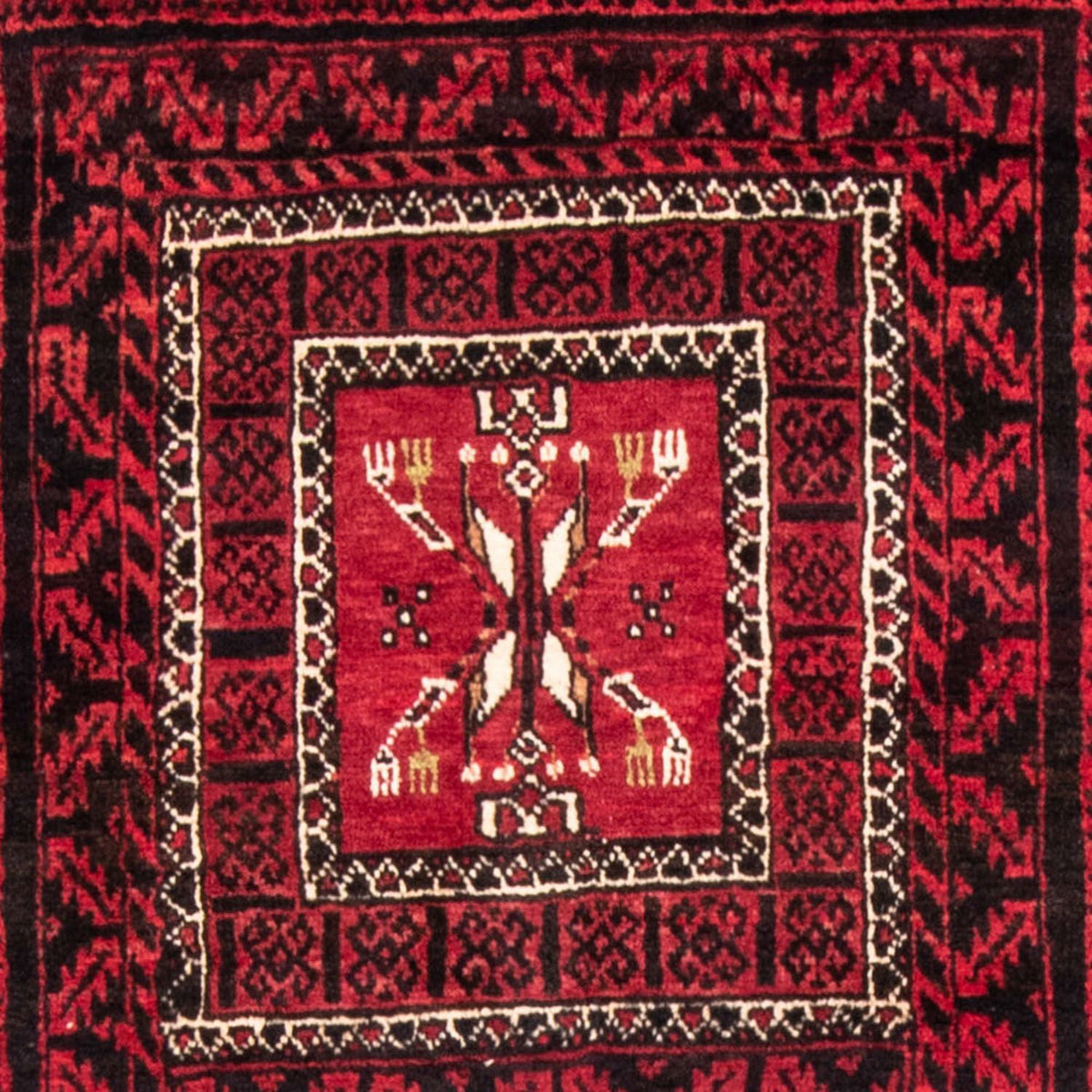 Løber Baluch-tæppe - 220 x 114 cm - rød
