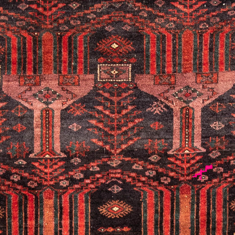 Løber Baluch-tæppe - 228 x 114 cm - lysrød