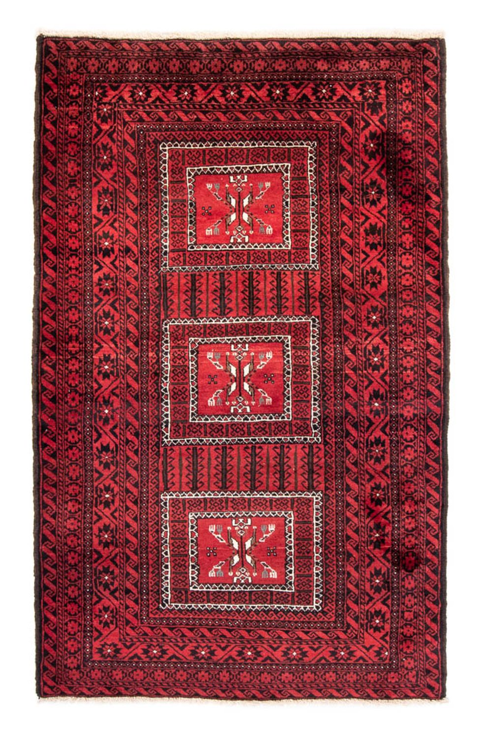 Baluch-tæppe - 217 x 121 cm - rød