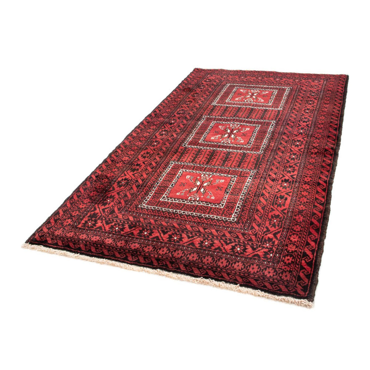 Baluch-tæppe - 217 x 121 cm - rød