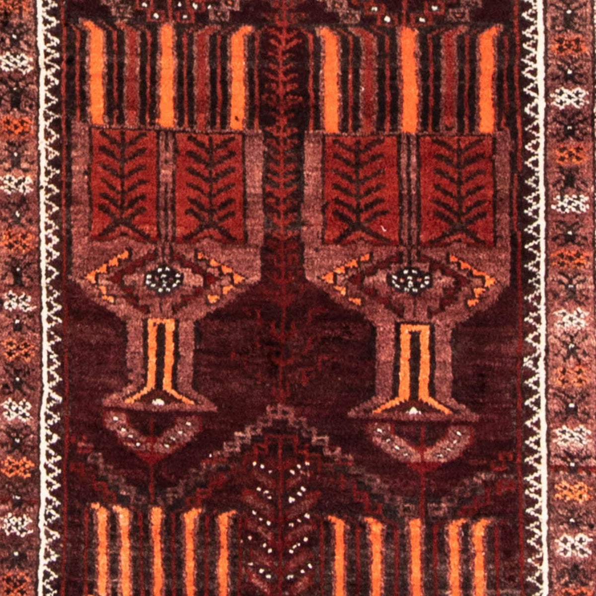 Løber Baluch-tæppe - 239 x 109 cm - rust