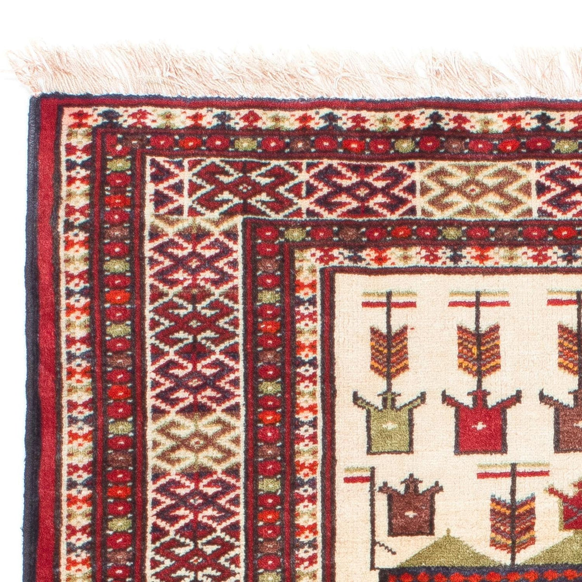Baluch-tæppe - 119 x 89 cm - beige