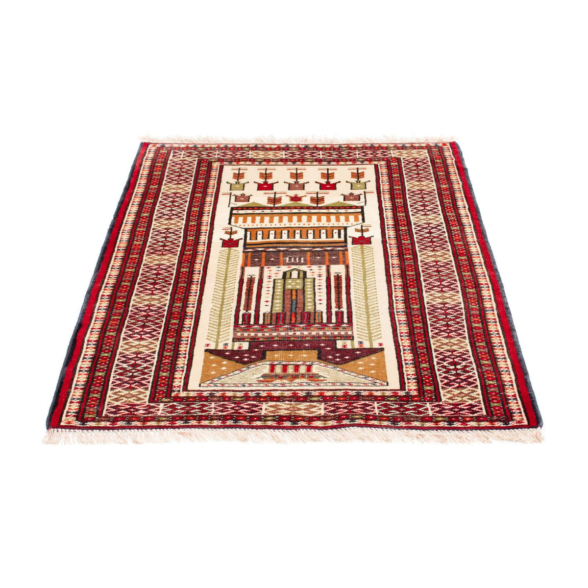 Baluch-tæppe - 119 x 89 cm - beige