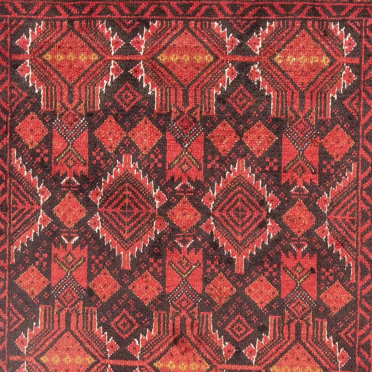 Løber Baluch-tæppe - 190 x 104 cm - rød