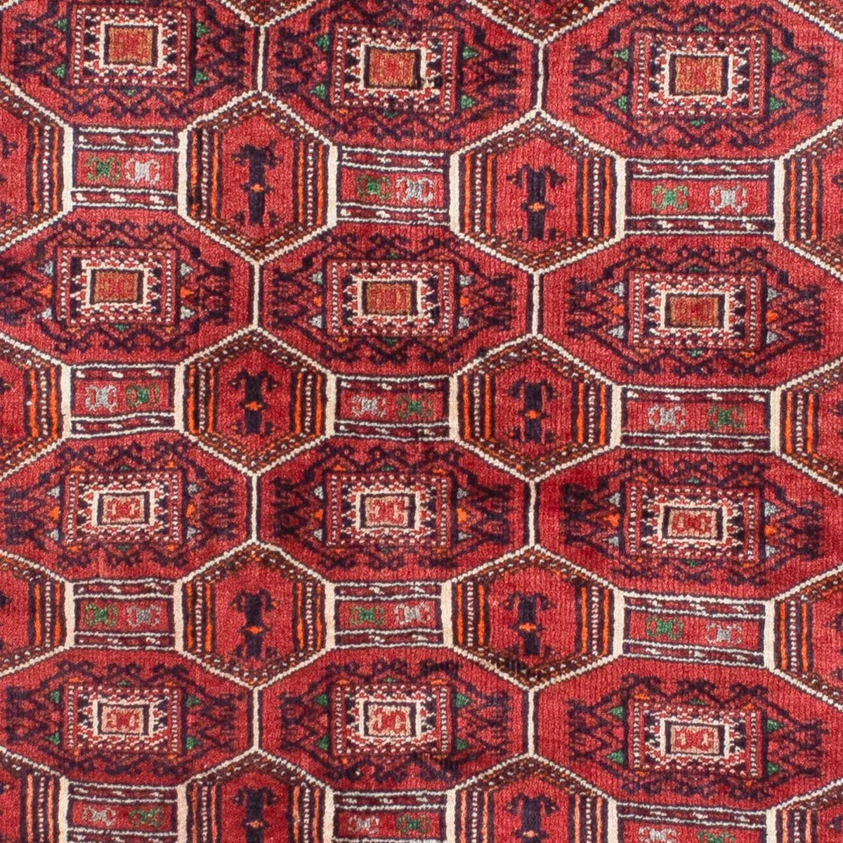 Baluch-tæppe - 134 x 94 cm - mørkerød