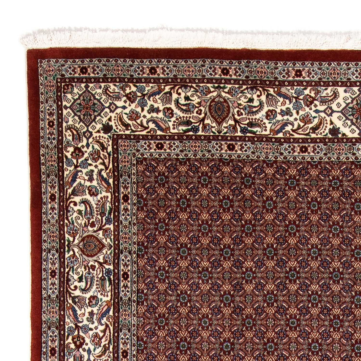 Persisk tæppe - Classic firkantet - 197 x 196 cm - mørkerød