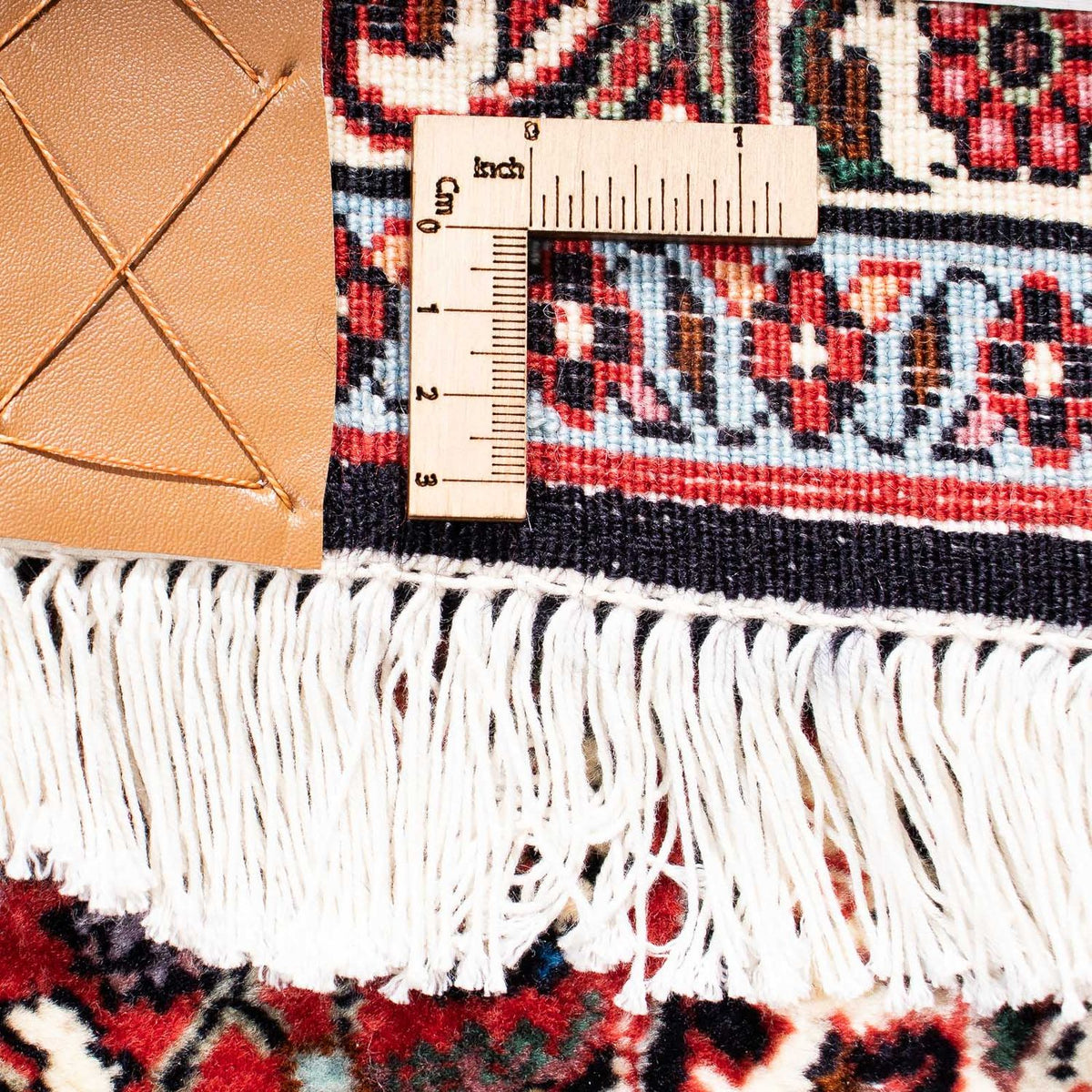 Persisk tæppe - Bijar - 243 x 170 cm - lysrød