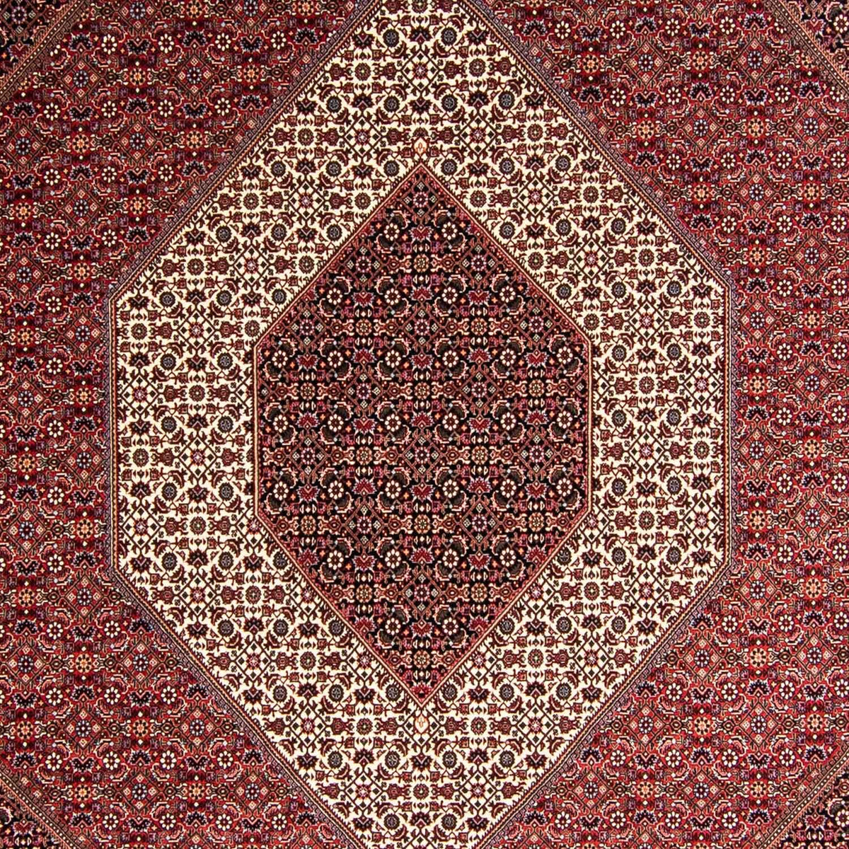 Persisk tæppe - Bijar - 354 x 248 cm - lysrød
